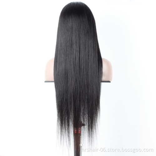 Brazilian Virgin Human Hair Wigs,Brazilian Straight Wave Wigs 4X4 Cuticle Aligned Lace Closure Wig